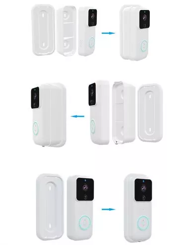 Caméra Wifi HD sonnette de porte -... Caméra Wifi HD sonnette de porte -...