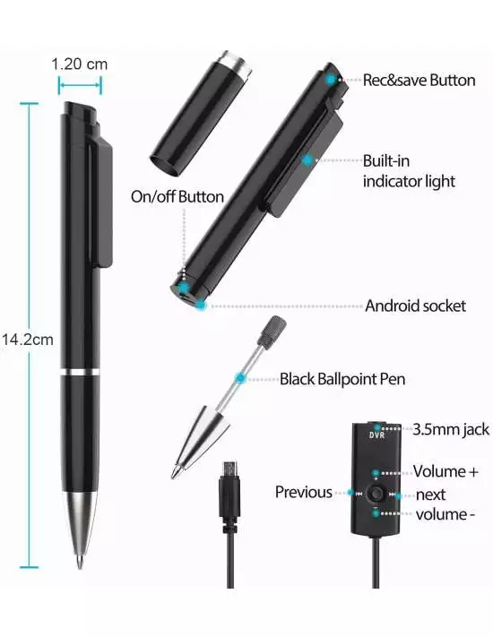 Stylo micro surveillance noir UPGRADE... Stylo micro surveillance noir UPGRADE...