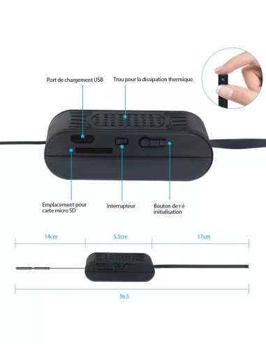 Module Caméra Full HD WiFi - 120° -... Module Caméra Full HD WiFi - 120° -...