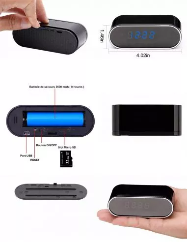 Horloge numérique camera surveillance... Horloge numérique camera surveillance...