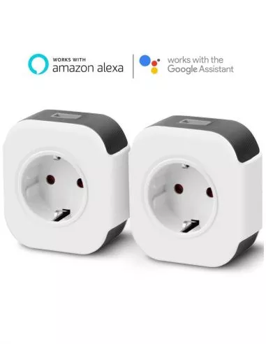 Prise murale connectée blanche -... Prise murale connectée blanche -...