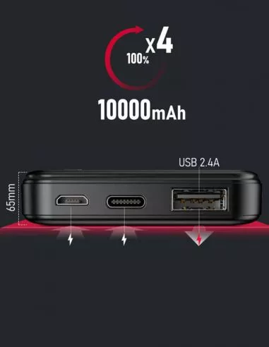 Batterie externe maXlife noir - 10... Batterie externe maXlife noir - 10...