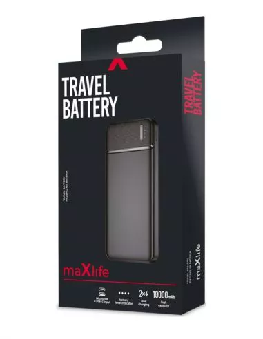 Batterie externe maXlife noir - 10... Batterie externe maXlife noir - 10...