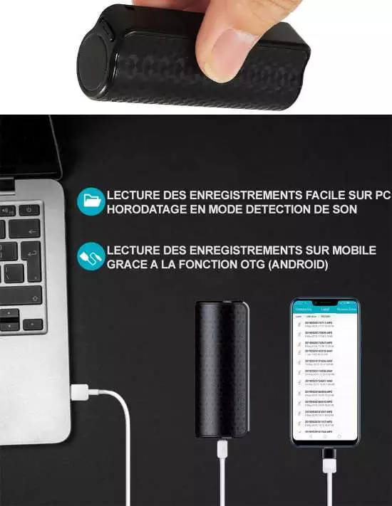 Dictaphone tube - Autonomie jusqu'à... Dictaphone tube - Autonomie jusqu'à...