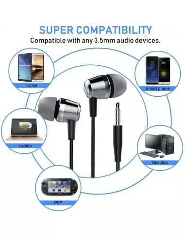 Écouteurs Intra-Auriculaires, Blukar... Écouteurs Intra-Auriculaires, Blukar...